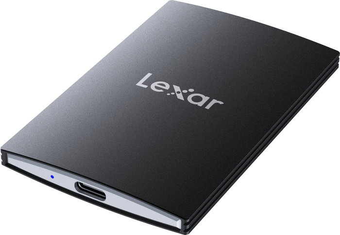 Lexar SL500 SSD Externo Portátil 1 TB USB 3.2 Gen 2x2 Tipo C - Negro, Velocidad Lectura 2000 MB/s, Escritura 1800 MB/s, Carcasa Aluminio, Encriptación Hardware