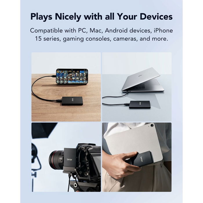 Disco Duro Externo Lexar LSL500X001T-RNBNG 1 TB SSD