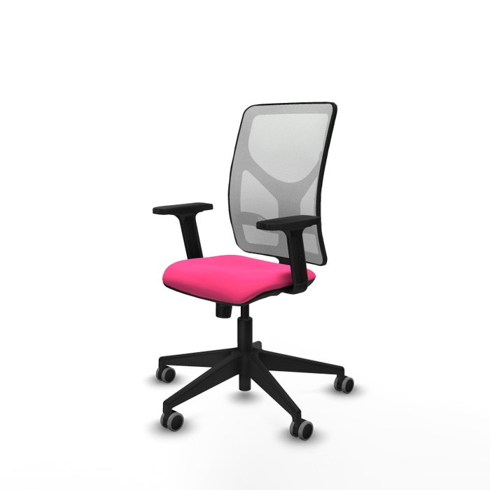 PIQUERAS Y CRESPO Silla de oficina Motilla Rosa y Blanco PIQUERAS Y CRESPO Silla de oficina Motilla Rosa y Blanco