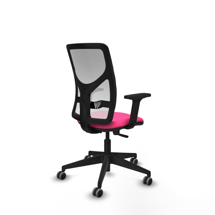 PIQUERAS Y CRESPO Silla de oficina Motilla Rosa y Blanco PIQUERAS Y CRESPO Silla de oficina Motilla Rosa y Blanco