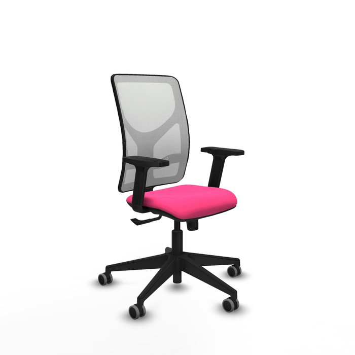 PIQUERAS Y CRESPO Silla de oficina Motilla Rosa y Blanco PIQUERAS Y CRESPO Silla de oficina Motilla Rosa y Blanco