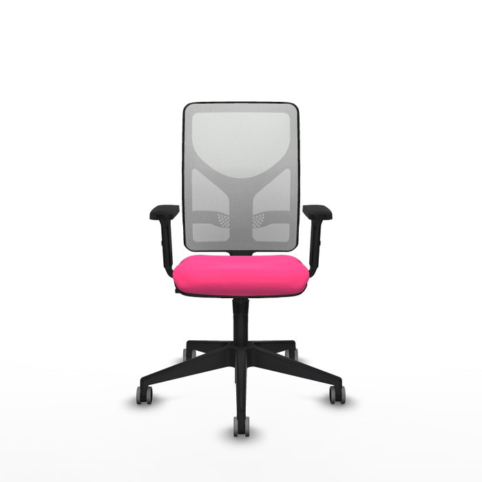 PIQUERAS Y CRESPO Silla de oficina Motilla Rosa y Blanco PIQUERAS Y CRESPO Silla de oficina Motilla Rosa y Blanco