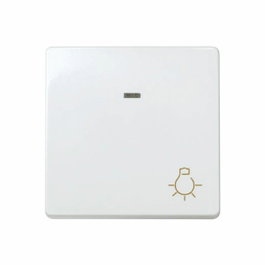 Simon Pulsador ancho luminoso serie 27 blanco