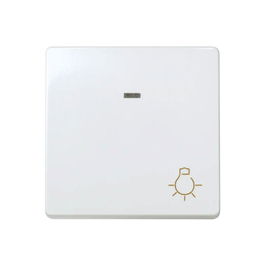 Simon Pulsador ancho luminoso Serie 27 Blanco 10A 250V Mecanismo Tapa Pulsador Embornamiento Rápido