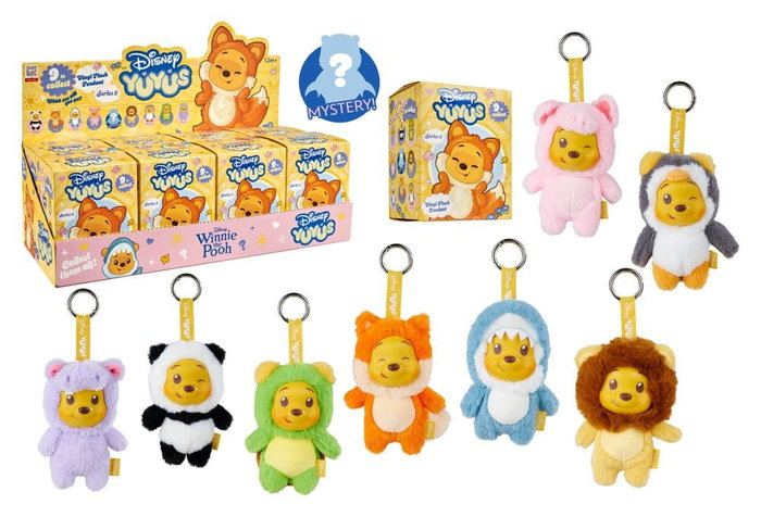 Simba Disney YuYus Llaveros de peluche Wave 2 Winnie the Pooh 13 cm Blindbox Display (8)