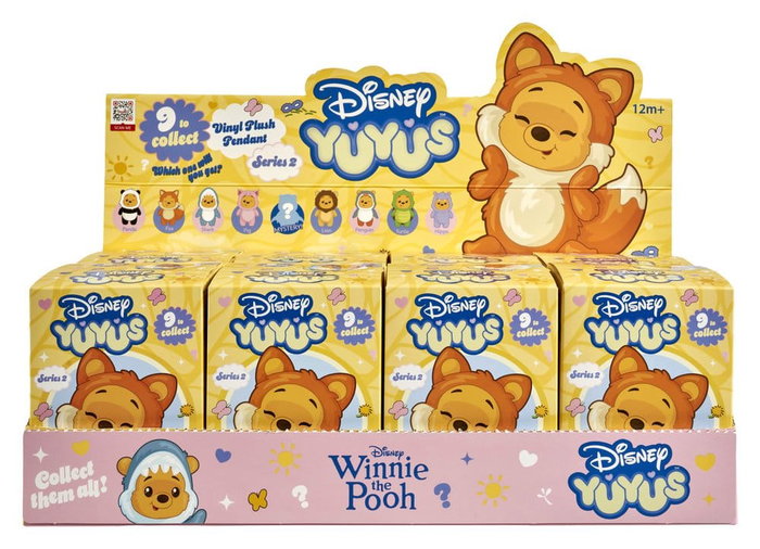 Simba Disney YuYus Llaveros de peluche Wave 2 Winnie the Pooh 13 cm Blindbox Display (8)