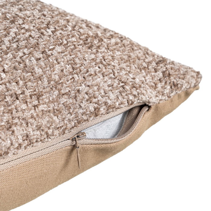 Cojín Marrón Poliéster Textil/Hogar 45 X 45 cm (Set de 2)