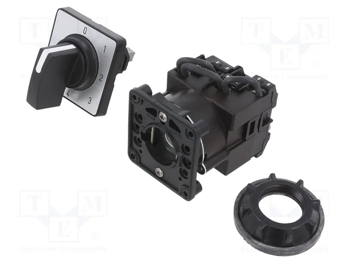 SCHNEIDER ELECTRIC Interruptor de Leva Negro de 5 Posiciones 12A SCHNEIDER ELECTRIC Interruptor de Leva Negro de 5 Posiciones 12A
