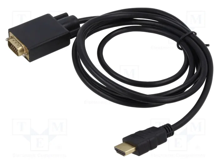 SAVIO Cable HDMI 1.4 a D-Sub 15pin HD 1,8m SAVIO Cable HDMI 1.4 a D-Sub 15pin HD 1,8m