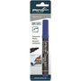 Pica Marcador Permanente con Punta Redonda 1-4 mm, Azul