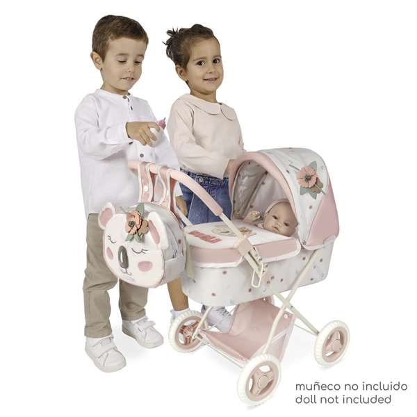 Decuevas Coche de Muñeca Plegable Koala con Mochila para Muñecas de hasta 48 cm. 38x65x60 cm