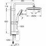 Grohe Vitalio Start System 250 Columna de ducha con desviador manual - Cromo - 26680001