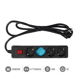 GSC Evolution Base múltiple Serie Estándar 4T con interruptor Negro