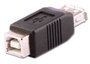 Lindy 71228 Cambiador de Género USB A Hembra a USB B Hembra Negro