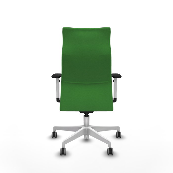 PIQUERAS Y CRESPO Sillón Albacete con Mecanismo Sincro, Tela Verde y Base Blanca PIQUERAS Y CRESPO Sillón Albacete con Mecanismo Sincro, Tela Verde y Base Blanca