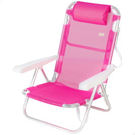 AKTIVE Silla plegable de aluminio 5 posiciones 48X