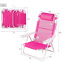 AKTIVE Silla plegable de aluminio 5 posiciones 48X
