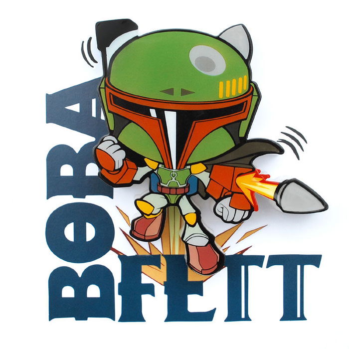 3D Light FX Lámpara Mini Boba Fett Star Wars LED