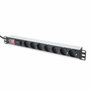 Digitus DN-95407 Regleta de enchufes 7 salidas AC Plata