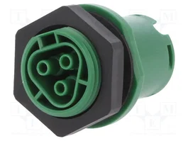 WIELAND Conector industrial redondo RST 3 pines verde
