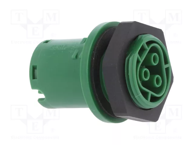 WIELAND Conector industrial redondo RST 3 pines verde WIELAND Conector industrial redondo RST 3 pines verde