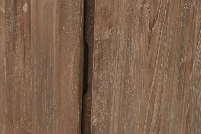 DKD Home Decor Armario Indo minimal 24 Natural 4 puertas 130 x 45 x 180 cm