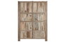 DKD Home Decor Armario Indo minimal 24 Natural 4 puertas 130 x 45 x 180 cm