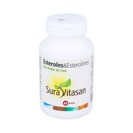 SURA VITASAN Esteroles y Esterolines 60 Perlas | Complemento para el Colesterol con Omega-3 y Fitoesteroles