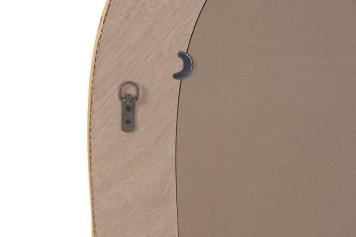 DKD Home Decor Espejo de Ratán y Cristal Natural 60x100 cm