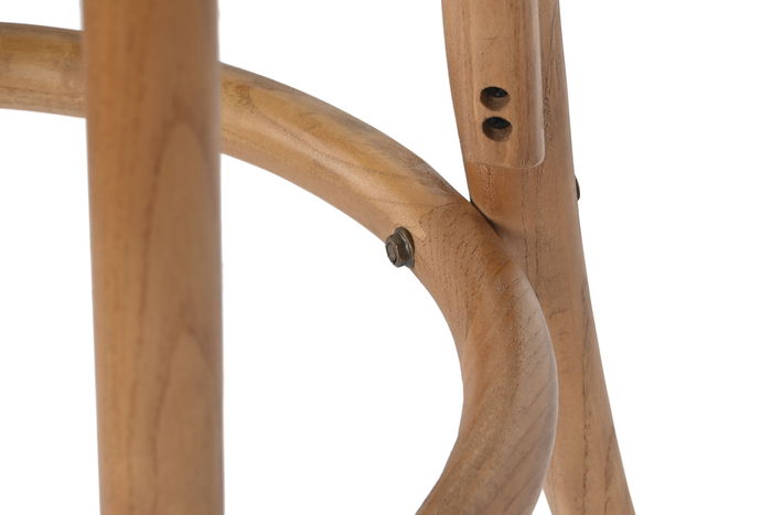 DKD Home Decor Taburete Horeca Vintage Fuyang 2 Cottage Olmo Ratan Marron 41 x 95 x 41 cm