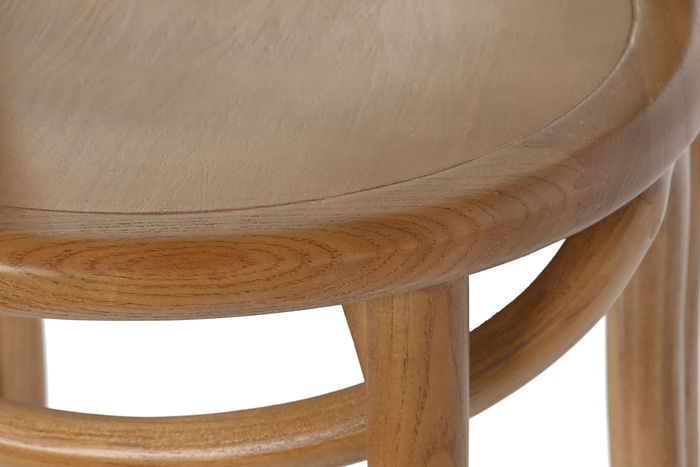 DKD Home Decor Taburete Horeca Vintage Fuyang 2 Cottage Olmo Ratan Marron 41 x 95 x 41 cm