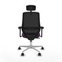 PIQUERAS Y CRESPO Silla de oficina Mardos con mecanismo Sincro, Morado y Negro