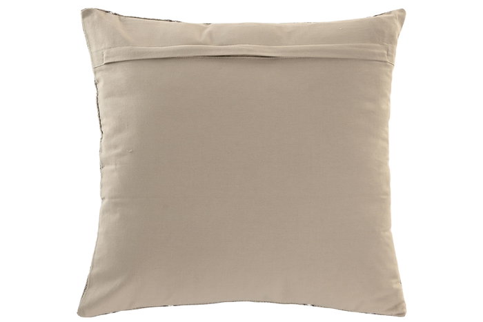 DKD Home Decor Cojin Tradicional India lino 2c25 Natural 45x45 cm Algodon Velvet Polyester (2 Unidades)