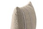 DKD Home Decor Cojin Tradicional India lino 2c25 Natural 45x45 cm Algodon Velvet Polyester (2 Unidades)