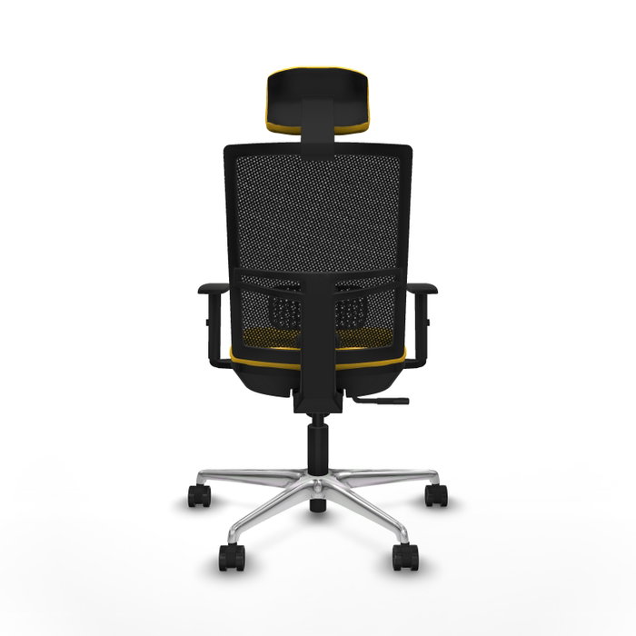 PIQUERAS Y CRESPO Silla de oficina Yunquera con mecanismo Sincro, Amarillo y Negro PIQUERAS Y CRESPO Silla de oficina Yunquera con mecanismo Sincro, Amarillo y Negro