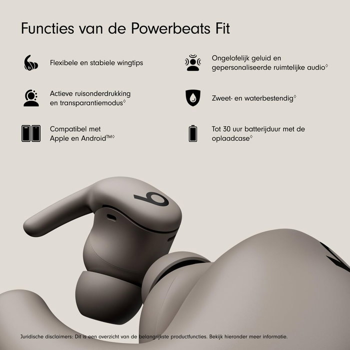Apple Powerbeats Fit Gris Grava Apple Powerbeats Fit Gris Grava