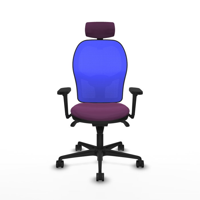 PIQUERAS Y CRESPO Silla de oficina Jorquera con Mecanismo Sincro, Morado y Azul