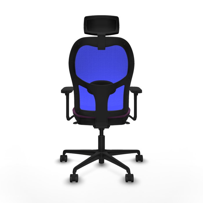 PIQUERAS Y CRESPO Silla de oficina Jorquera con Mecanismo Sincro, Morado y Azul