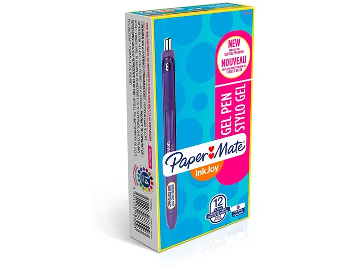 Papermate Inkjoy Bolígrafo de Gel Retráctil Morado 0,7 mm