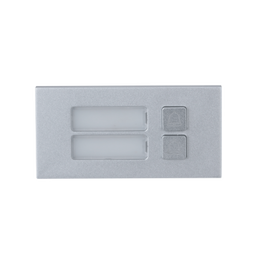 Dahua Módulo con 2 Botones para Videoportero Exterior Modular Serie VTO4202F (DHI-VTO4202F-MB2) Plata IP65 50x100mm