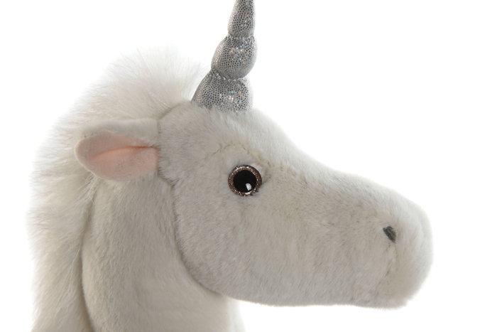 DKD Home Decor Peluche Caballo Blanco Marron Poliester 30 x 34 x 15 cm DKD Home Decor Peluche Caballo Blanco Marron Poliester 30 x 34 x 15 cm