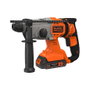 Black & Decker BCD900E2K Martillo perforador inalámbrico SDS-Plus 18V con 2 baterías de 2,5 Ah
