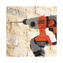 Black & Decker Taladro Percutor SDS Plus 18V 2x2.5Ah BCD900E2K - Capacidad 25mm, 1880 RPM, Incluye 2 Baterías y Maletín