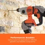 Black & Decker BCD900E2K Martillo perforador inalámbrico SDS-Plus 18V con 2 baterías de 2,5 Ah