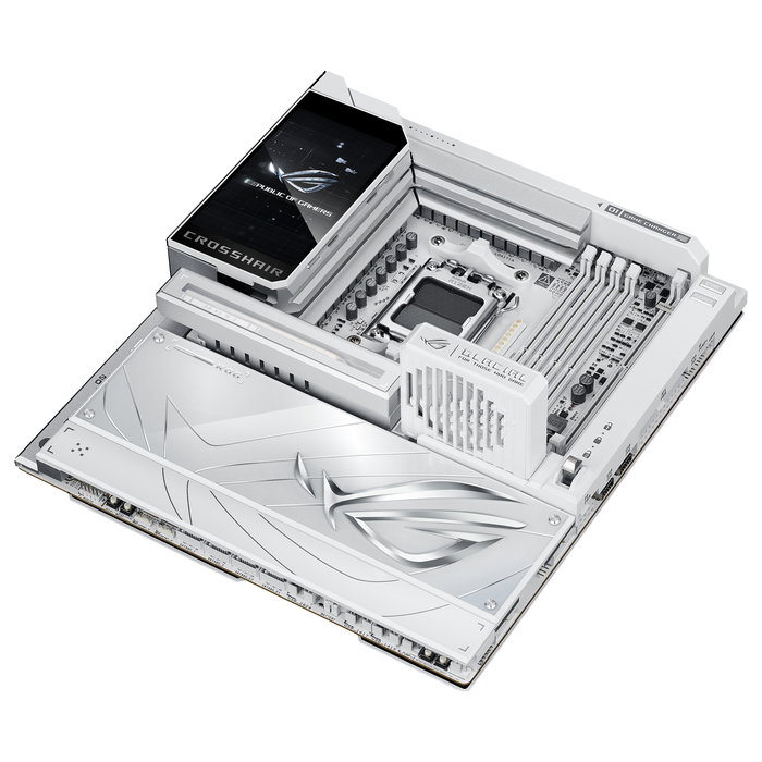 ASUS ROG CROSSHAIR X870E GLACIAL Placa Base ATX para AMD AM5 DDR5 Wi-Fi 7 Bluetooth 5.4 USB4 10GbE Blanco