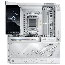 ASUS ROG CROSSHAIR X870E GLACIAL Placa Base ATX para AMD AM5 DDR5 Wi-Fi 7 Bluetooth 5.4 USB4 10GbE Blanco