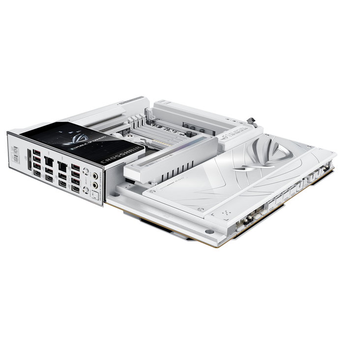 ASUS ROG CROSSHAIR X870E GLACIAL Placa Base ATX para AMD AM5 DDR5 Wi-Fi 7 Bluetooth 5.4 USB4 10GbE Blanco