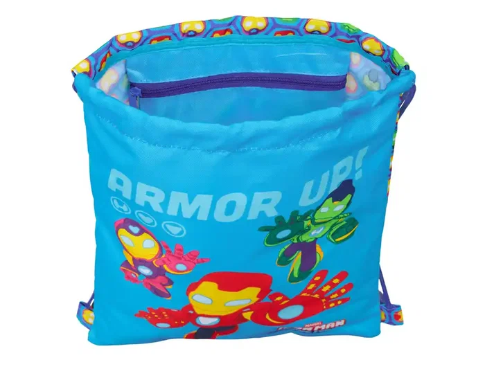 Bolsa Mochila con Cuerdas Iron Man Multicolor 26 x 34 x 1 cm