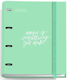 Carpebloc Miquelrius Messages Carton Forrado A4 4 An.Mixtas 35Mm Con Rec.100 Hj. 90 Gr. Verde Sal