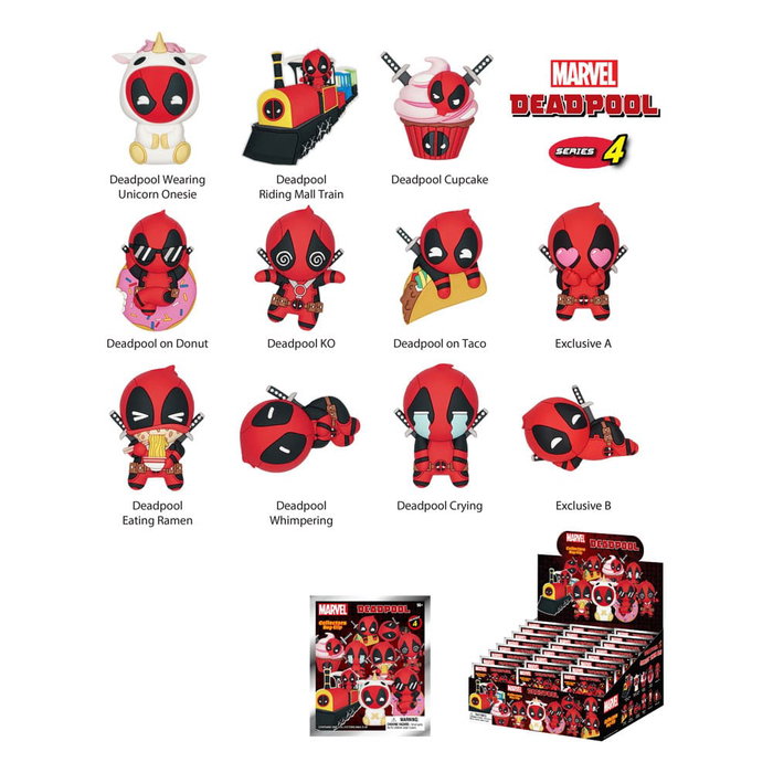 Deadpool Colgantes PVC Series 4 Expositor (24) Deadpool Colgantes PVC Series 4 Expositor (24)